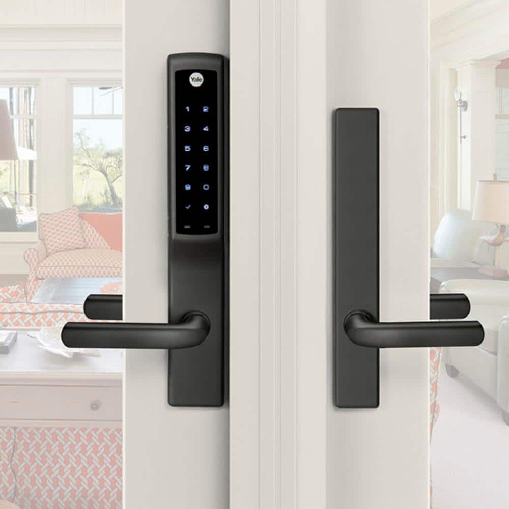 Yale Door Lock Deadbolt with Touchscreen Keypad, for Andersen Patio Doors, Black