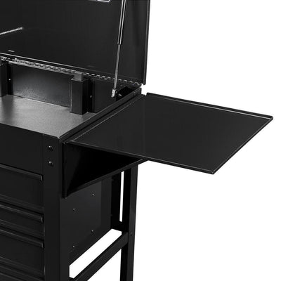 U.S. GENERAL Side Tray for 5-Drawer Mechanics Cart and 6-Drawer Full-Bank Cart, Black - Super Arbor