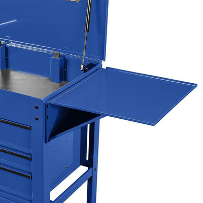 U.S. GENERAL Side Tray for 5-Drawer Mechanics Cart and 6-Drawer Full-Bank Cart, Blue - Super Arbor