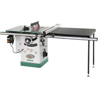 10 in. 3 HP 220-Volt Cabinet Table Saw with Long Rails and Ri-Volting Knife - Super Arbor