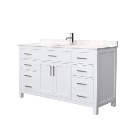 Beckett 84 in. W x 22 in. D Double Vanity in White with Cultured Marble Vanity Top in White with White Basins - Super Arbor