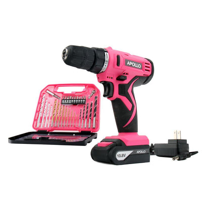 Tools 10.8-Volt Lithium-Ion 3/8 in. Cordless Drill with Accessory Set (30-Piece) - Super Arbor