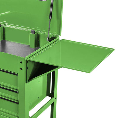 U.S. GENERAL Side Tray for 5-Drawer Mechanics Cart and 6-Drawer Full-Bank Cart, Green - Super Arbor