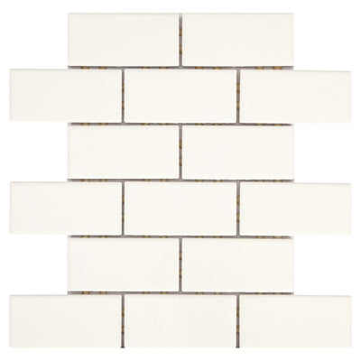 Daltile Restore Bright White 12 in. x 12 in. x 6.35 mm Ceramic Mosaic Wall Tile (0.83 sq. ft./ piece) - Super Arbor