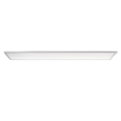 Skytile 40-Watt Brushed Aluminum 1 x 4 Integrated LED Flat Panel Light, Cool White Temperature - Super Arbor