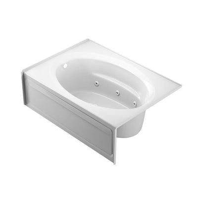 PROJECTA 60 in. x 42 in. Acrylic Left-Hand Drain Rectangular Alcove Whirlpool Bathtub In White - Super Arbor