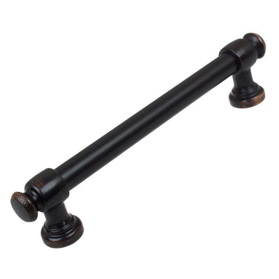 5 in. Center-to-Center Oil Rubbed Bronze Modern Solid Steel Euro Cabinet Bar Pull (10-Pack) - Super Arbor