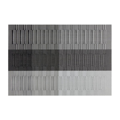 EveryTable Silver, Gray and Black Bamboo Placemat (Set of 12) - Super Arbor