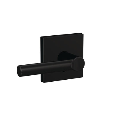 Custom Broadway Matte Black Collins Trim Combined Interior Door Lever - Super Arbor