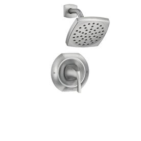 Moen Lindor Spot Resist Brushed Nickel 1-Handle Shower Faucet with Valve - Super Arbor