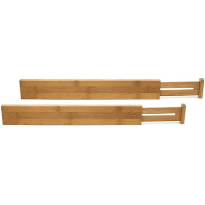 Lipper International Bamboo Kitchen Drawer Deep Dividers Set of 2
