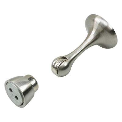 3 in. Brushed Nickel Magnetic Door Stop - Super Arbor