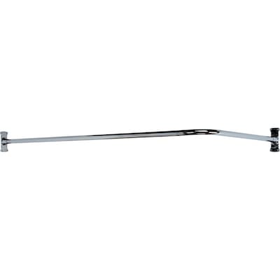 Barclay Corner Shower Rod 60-in to 60-in Polished Chrome Fixed L-Shaped Shower Rod