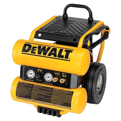 DEWALT 4-Gallon Single Stage Portable Electric Twin Stack Air Compressor