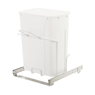 Knape & Vogt 35-Quart Plastic Pull Out Trash Can