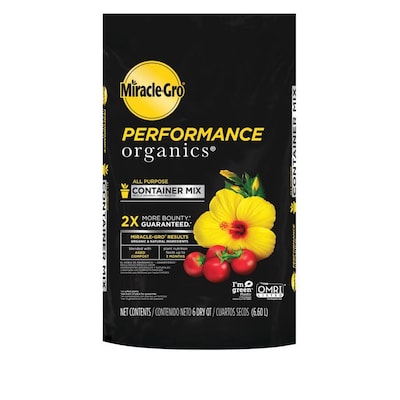 Miracle-Gro Performance Organics 6-Quart Organic Potting Soil Mix