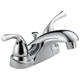 New Lower Price; Delta Foundations Chrome 2-Handle 4-in Centerset WaterSense Bathroom Sink Faucet with Drain - Super Arbor