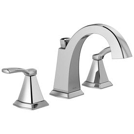 Delta Flynn Chrome 2-Handle Widespread WaterSense Bathroom Sink Faucet with Drain - Super Arbor