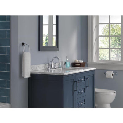 Delta Sandover Spotshield Brushed Nickel 2-handle Widespread WaterSense Bathroom Sink Faucet with Drain - Super Arbor