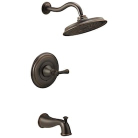 Delta Valdosta with H2Okinetic Technology 1-Handle Bathtub and Shower Faucet with Valve - Super Arbor