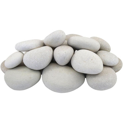 Rain Forest 0.4 cu. ft. 1 in. to 2 in. Caribbean Beach Pebble (30-Pack Pallet) - Super Arbor