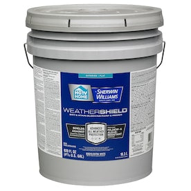HGTV HOME by Sherwin-Williams Weathershield Extra White Flat Exterior Tintable Paint (Actual Net Contents: 620-fl oz) - Super Arbor