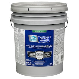 HGTV HOME by Sherwin-Williams Weathershield Extra White Satin Exterior Tintable Paint (Actual Net Contents: 620-fl oz) - Super Arbor
