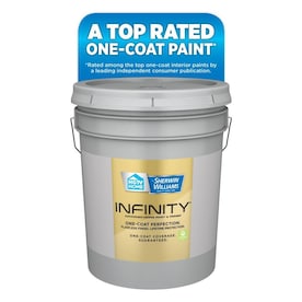 HGTV HOME by Sherwin-Williams Infinity Ultra White/Base A Satin Latex Tintable Paint (Actual Net Contents: 640-fl oz) - Super Arbor