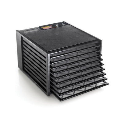 9-Tray Black Electric Food Dehydrator with Variable Temperatures and 26-hour Timer and  Automatic Shut Off - Super Arbor