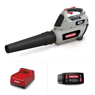 Oregon 40-Volt Lithium Ion Brushless Cordless Electric Leaf Blower (1-Battery Included)