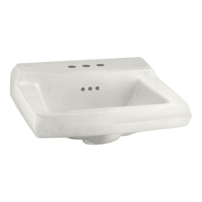 American Standard Comrade Wall-Mounted Bathroom Sink for Wall Hanger in White - Super Arbor