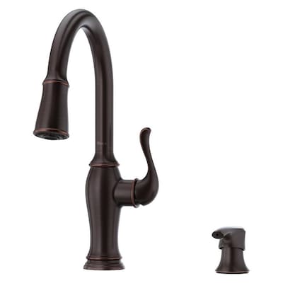 Pfister Maren 1-Handle Deck Mount Pull-Down Handle/Lever Residential Kitchen Faucet (Deck Plate Included)