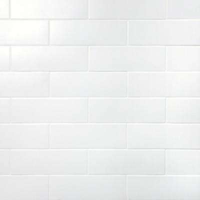Ivy Hill Tile 
    Barnet White 3 in. x 9 in. x 10mm Matte Ceramic Subway Wall Tile (30 pieces / 5.16 sq. ft. / box) - Super Arbor
