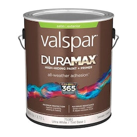 Valspar Duramax Base 1 Satin Exterior Tintable Paint (Actual Net Contents: 126-fl oz) - Super Arbor