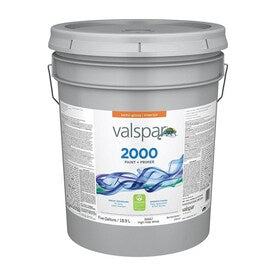 Valspar 2000 Semi-Gloss High Hide White Latex Paint (Actual Net Contents: 640-fl oz) - Super Arbor