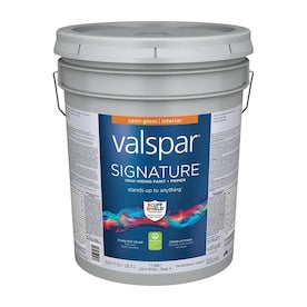 Valspar Signature Ultra White/Base A Semi-Gloss Latex Tintable Paint (Actual Net Contents: 620-fl oz) - Super Arbor