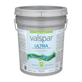 Valspar Ultra White/Base A Satin Latex Tintable Paint (Actual Net Contents: 620-fl oz) - Super Arbor