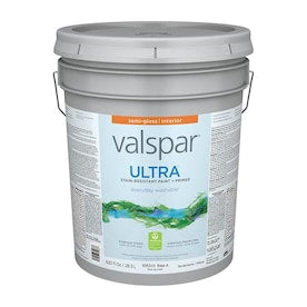 Valspar Ultra White/Base A Semi-Gloss Latex Tintable Paint (Actual Net Contents: 620-fl oz) - Super Arbor