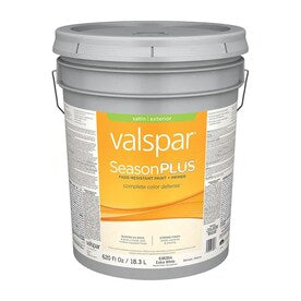 Valspar SeasonPlus Extra White Satin Exterior Tintable Paint (Actual Net Contents: 620-fl oz) - Super Arbor