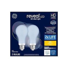 GE Reveal 100-Watt EQ A21 Color-enhancing Dimmable LED Light Bulb (2-Pack) - Hardwarestore Delivery