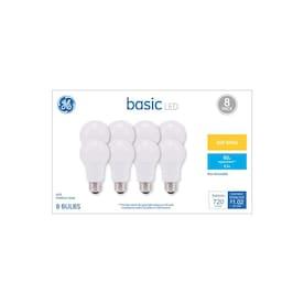 GE Basic 60-Watt EQ A19 Soft White LED Light Bulb (8-Pack) - Hardwarestore Delivery