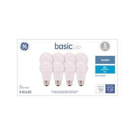 GE Basic 60-Watt EQ A19 Daylight LED Light Bulb (8-Pack) - Hardwarestore Delivery