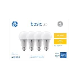GE Basic 100-Watt EQ A19 Soft White LED Light Bulb (4-Pack) - Hardwarestore Delivery