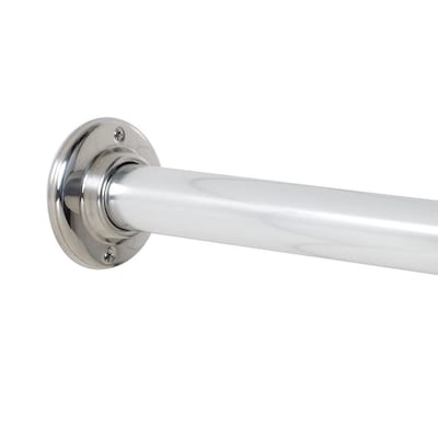 Project Source 60-in to Stainless Steel Fixed Single Straight Shower Rod