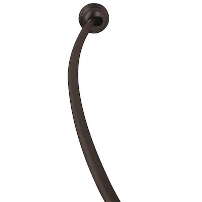 Zenna Home 50-in to 72-in Bronze Tension Single Curve Shower Rod