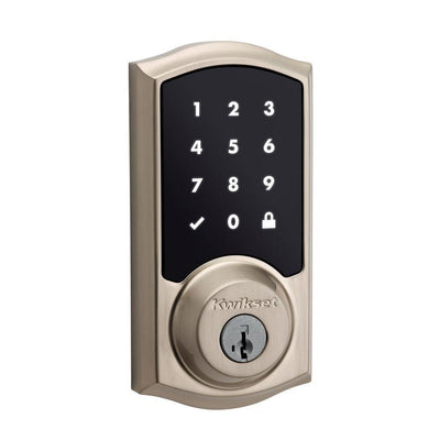 SmartCode 915 Touchscreen Venetian Bronze Single Cylinder Electronic Deadbolt with Avalon Handleset and Tustin Lever - Super Arbor