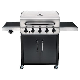 Char-Broil Performance Black and Stainless Steel 5 Liquid Propane Gas Grill with 1 Side Burner - Super Arbor