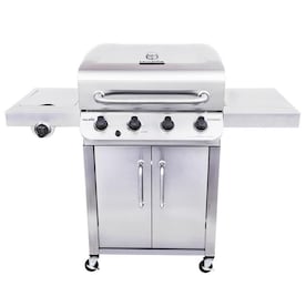 Char-Broil Performance Stainless 4 Liquid Propane Gas Grill with 1 Side Burner - Super Arbor