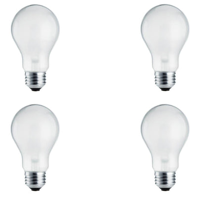 Philips 100-Watt Equivalent A19 Dimmable Energy Efficient Halogen Light Bulb Soft White (2780K) (4-Pack) - Super Arbor