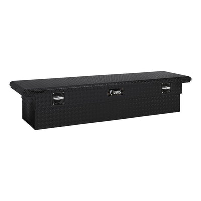 UWS Matte Black Aluminum 72" Secure Lock Tool Box with Low Profile (Heavy Packaging) - Super Arbor